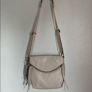The SAK white leather crossbody satchel bag